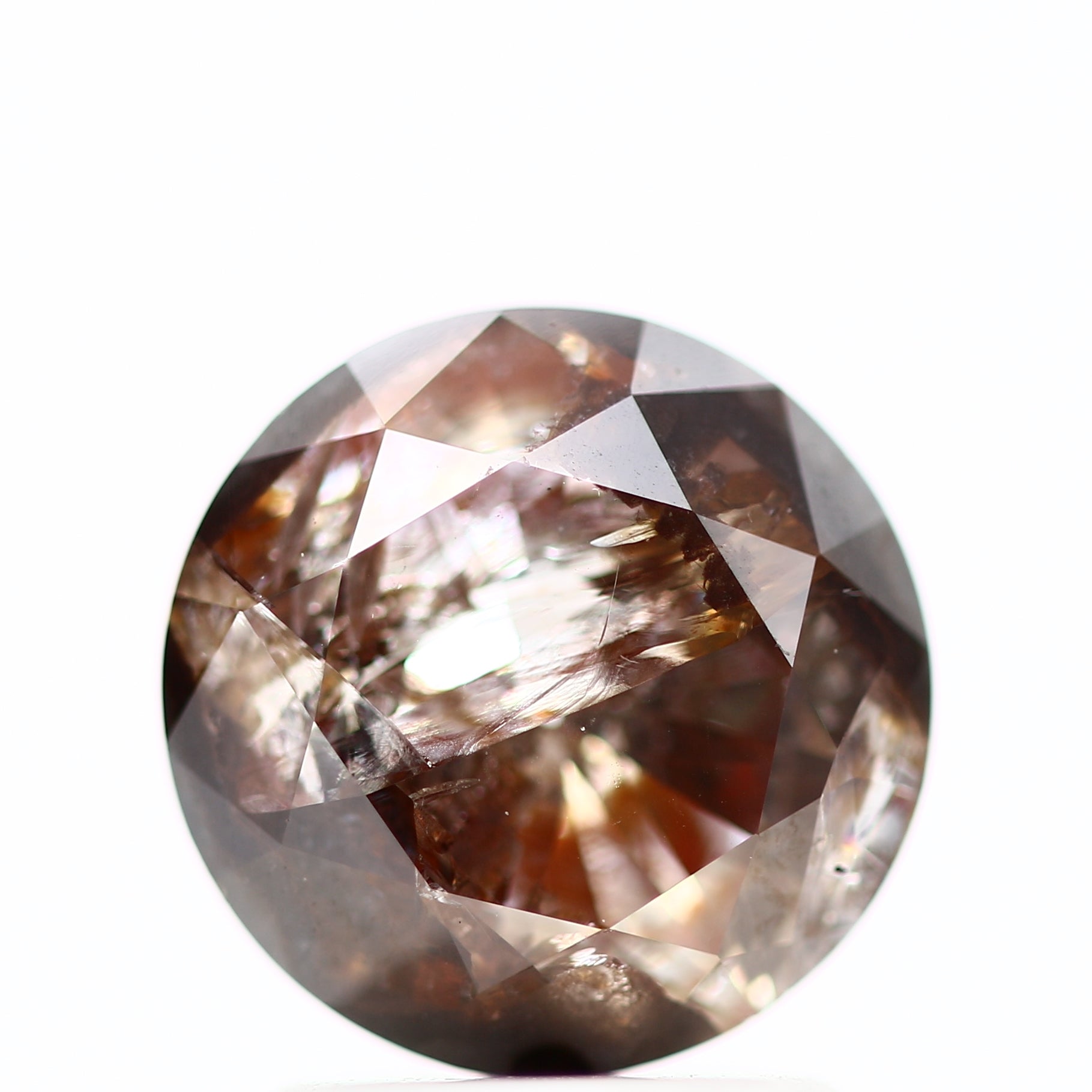 1.60 Carat Salt and Pepper Round Brilliant Cut Natural Loose Diamond